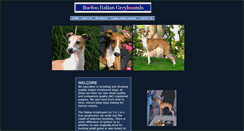 Desktop Screenshot of buchioitaliangreyhounds.com